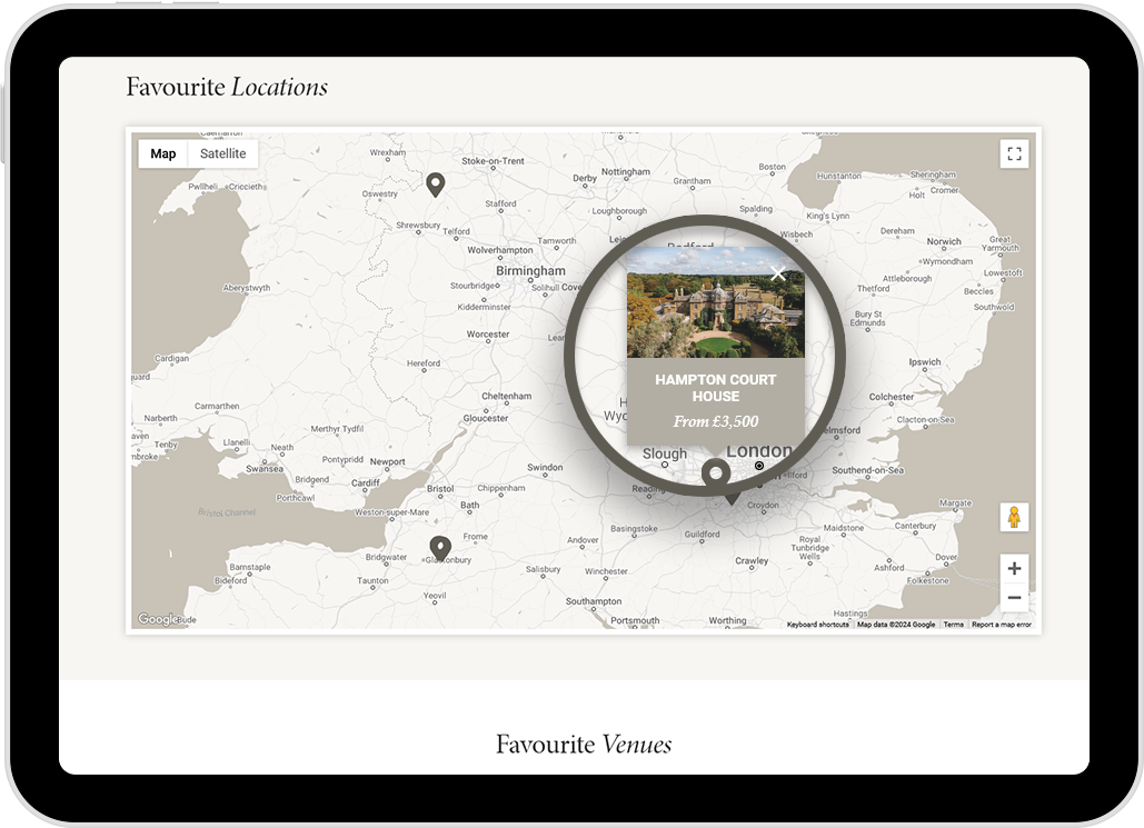 Adding your favourite wedding venues - Instruction 4